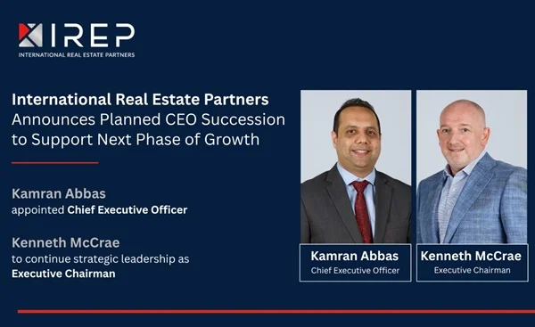 International Real Estate Partners Announces Planned CEO Succession to Support Next Phase of Growth
